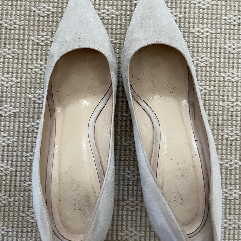 Barneys New York Suede Pointy Toe Pumps - Picture 11 of 11